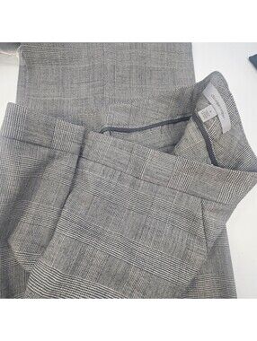 Classiques Entier Gray Glen Plaid Wool Blend Dress Pants Women's Size 4 NWOT